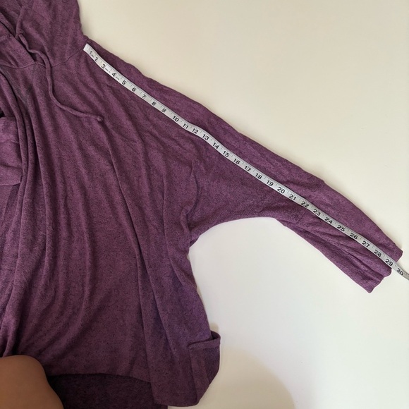 Chic Soul Lavender Knit Hoodie Plus Size - Picture 5 of 8